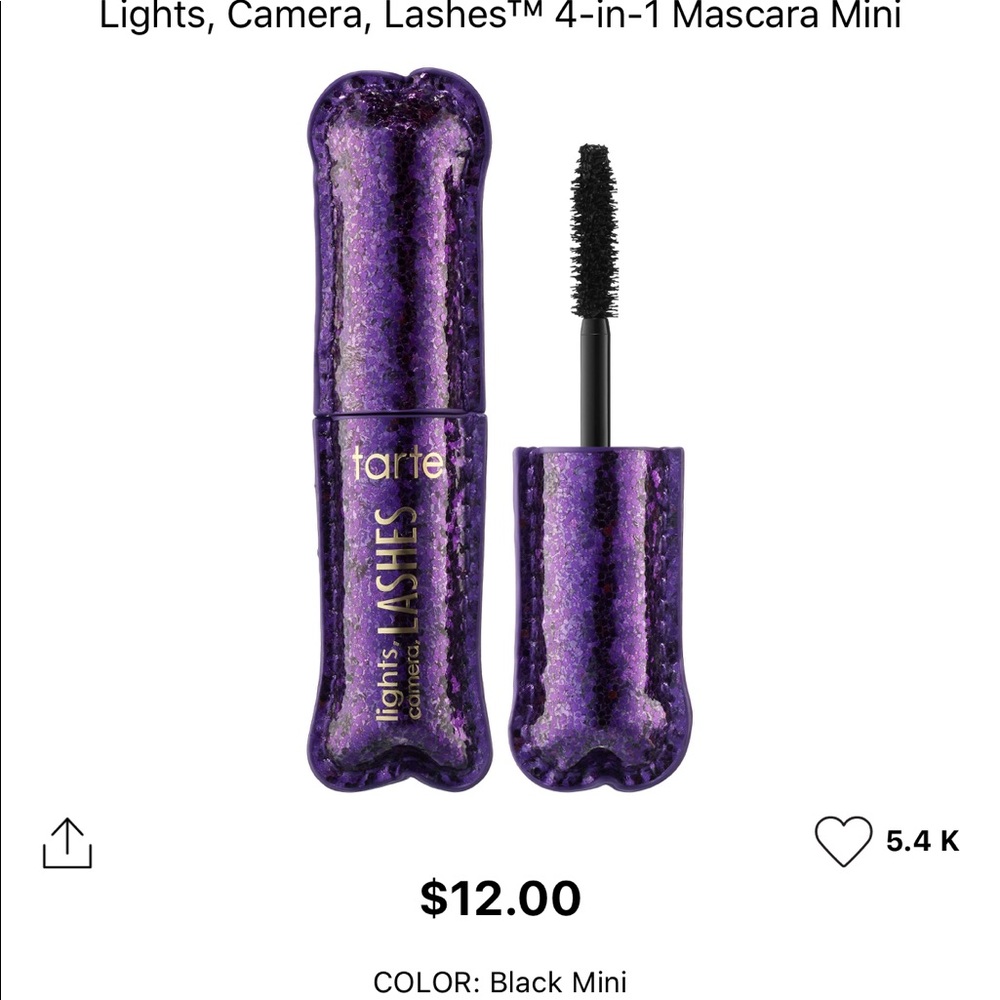 Tarte mascara lights camera lashes
